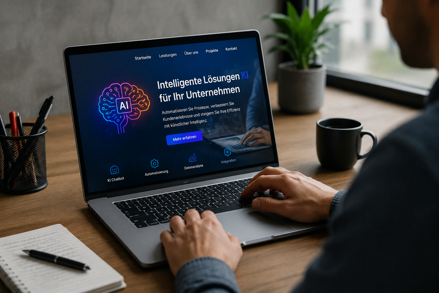KI auf Ihrer Unternehmenswebsite: 7 Funktionen, die sich wirklich lohnen